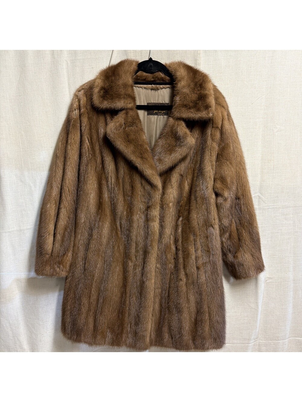 Vintage Manfred Brenner Fur Coat Size L